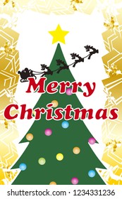 Christmas card, Christmas sale poster, advertisement