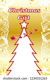 Christmas card, Christmas sale poster, advertisement
