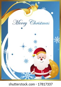 christmas card with santa