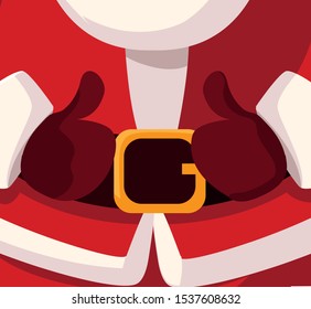 christmas card of santa claus vector illustration design