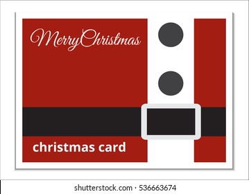 Christmas Card Santa suit.vector