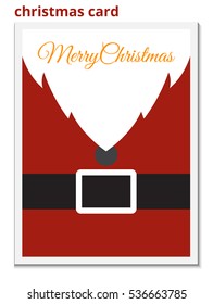 Christmas Card Santa Suit.vector