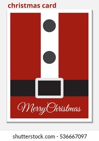 Christmas Card Santa suit.vector