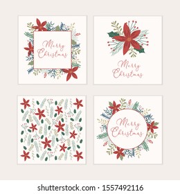 Christmas card set. Holiday card