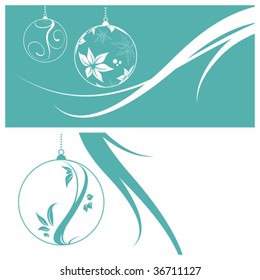 christmas card set, vector illustration