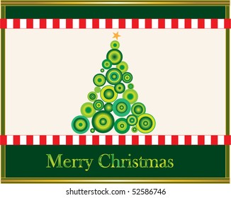 christmas card set, vector illustration