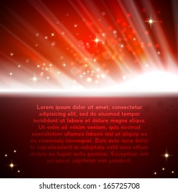 Christmas card with shine vector background