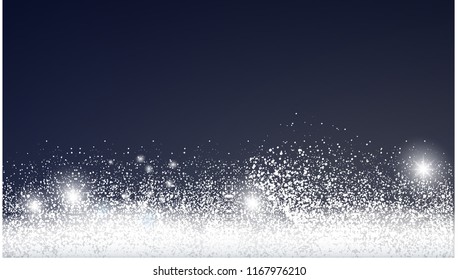 Christmas card with snow.