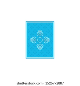 christmas card with snow flakes vector illustration design