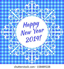 Christmas card - snowflake