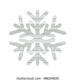 Christmas card with snowflake 