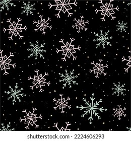 christmas card with snowflake border vector illustration Abstract art design for wallpaper, wall arts, cover, wedding and invite card.