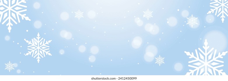 Weihnachtskarte mit Schneeflocken, Vektorgrafik