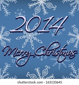 Christmas Card + Snowflake Pattern