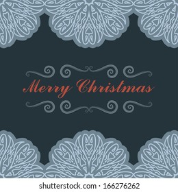 Christmas Card + Snowflake Pattern