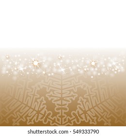 Christmas card with snowflakes