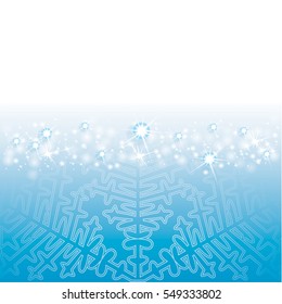 Christmas card with snowflakes