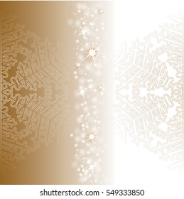 Christmas card with snowflakes
