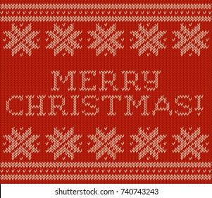 Christmas card with snowflakes