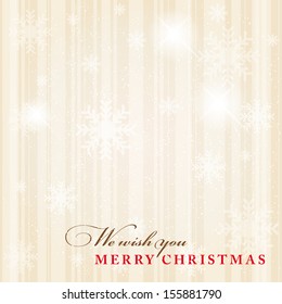 Christmas card with snowflakes and place for your text