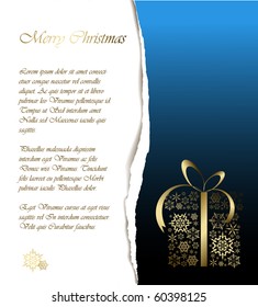 Christmas card - snowflakes and place for your text