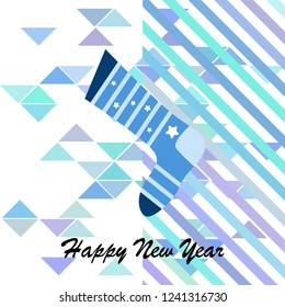 christmas card, christmas sock, vector background