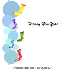 christmas card, christmas sock, vector background