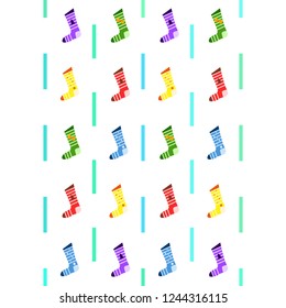 christmas card, christmas sock, vector background