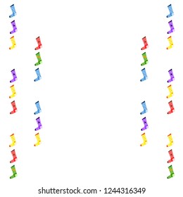 christmas card, christmas sock, vector background