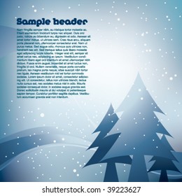 Christmas card with space for text for your business artwork