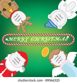 Christmas card with space for your photos