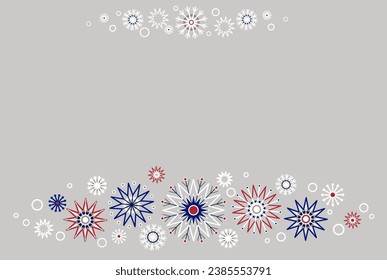 Christmas card with space for your text.. Winter background  with snowflakes. Many snow on grey background. Christmas mood seamless pattern.