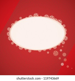 Christmas Card With Speech Cloud