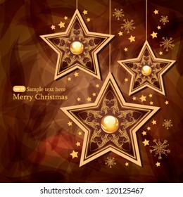 christmas card with star