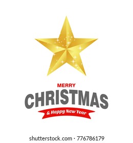 Christmas card with star