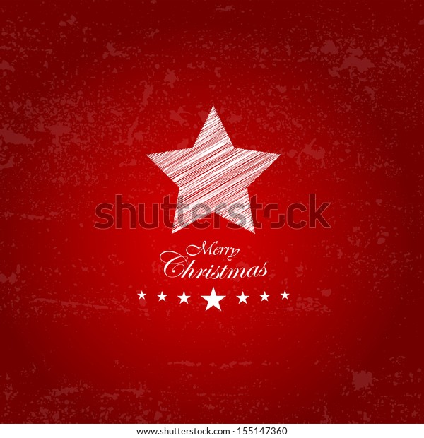 Christmas\
card with christmas star, vector\
illustration.
