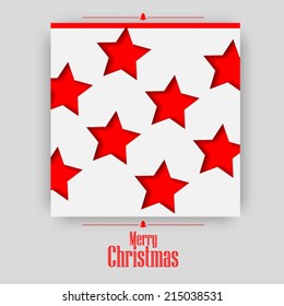 Christmas Card Stars Design Background