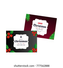 Christmas card stylish vector