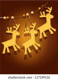 Christmas card with sweet cakes