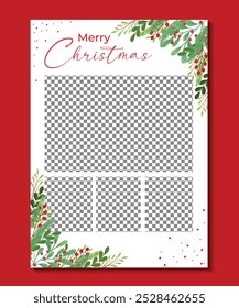 Christmas Card Template Christmas Cards Holiday Card Template Custom Photo Modern Photo Card