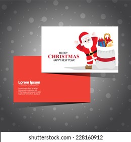 christmas card template design