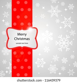 Christmas Card Template Design Background. Vector illustration. Eps10.