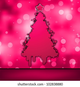 Christmas card template. EPS 8 vector file included
