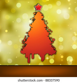 Christmas card template. EPS 8 vector file included