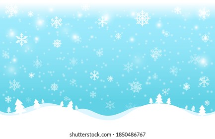 Christmas card template with with glossy snowflakes,Vector illustration