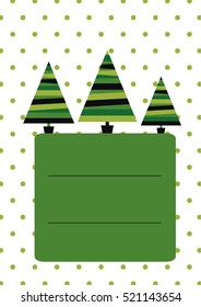 Christmas card template. illustration. New Year collection. Greeting seasonal for scrapbooking and invitations.