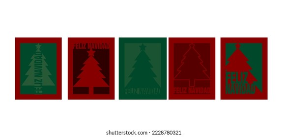 christmas card template navidad minimalista tarjetas