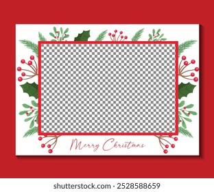 Christmas Card Template, Photo Holiday Cards, Xmas Photo Card, Christmas Photo Card