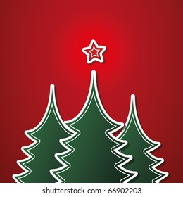 Christmas card template vector