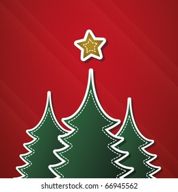 Christmas card template vector
